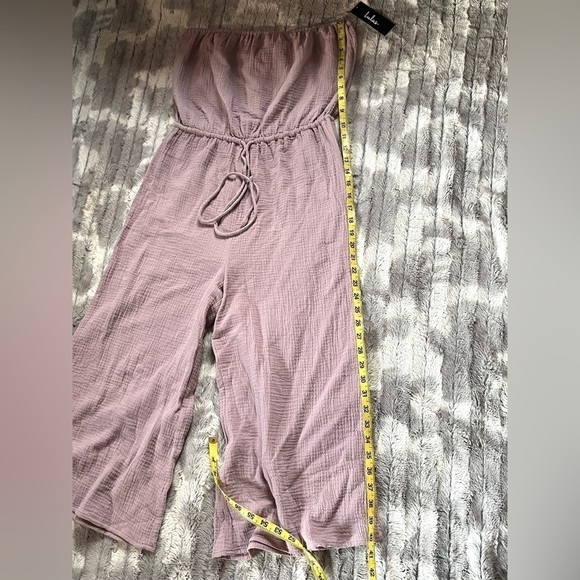Thanks a Yacht Dusty Lavender Strapless Jumpsuit Size Medium - Picture 7 of 7
